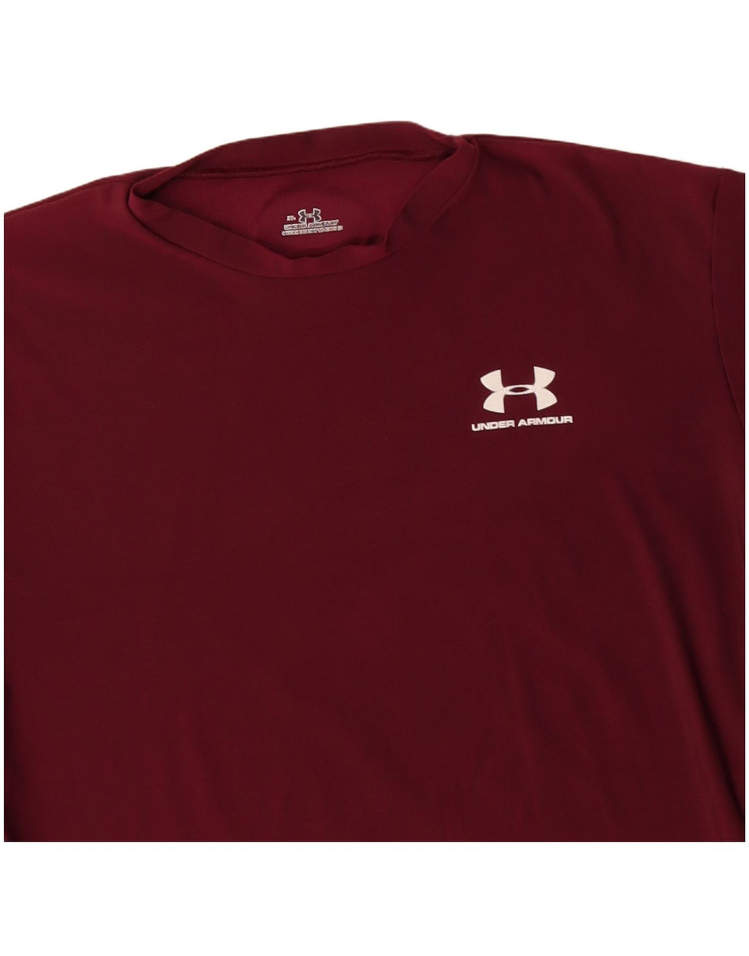 UNDER ARMOUR Damen Top Langarm UK 18 XL Burgund Polyester