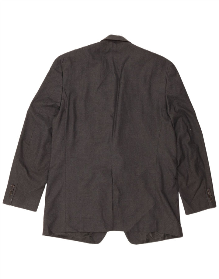 Chaps Herren-Blazer mit 2 Knöpfen, UK 44, 2XL, graues Polyester