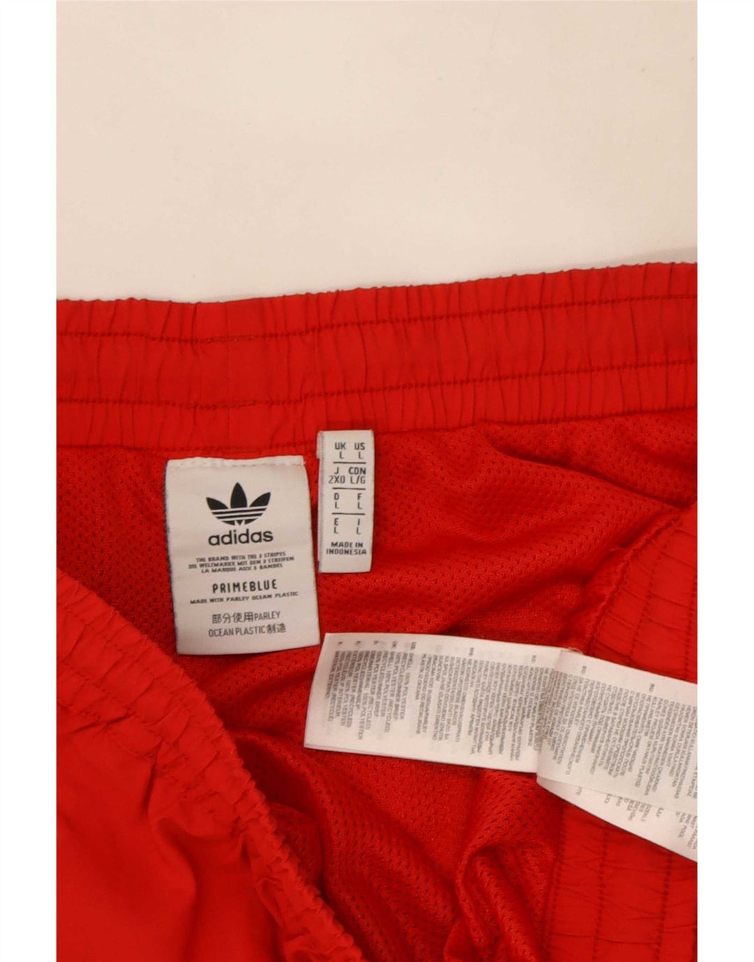 Adidas Herren Prime Blue Graphic Graphic Sportshorts, großes rotes Polyester