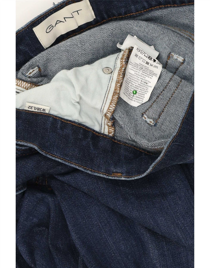 Gant Herren-Jeans mit normaler Passform, gerade Passform, W38, L32, Blau, Baumwolle