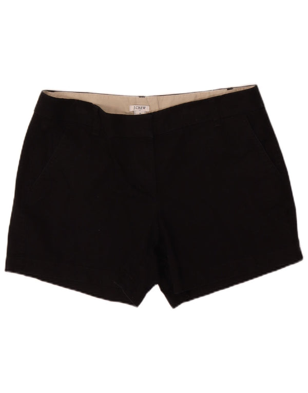 J. CREW Damen Chinoshorts US 10 Large W34 Schwarze Baumwolle