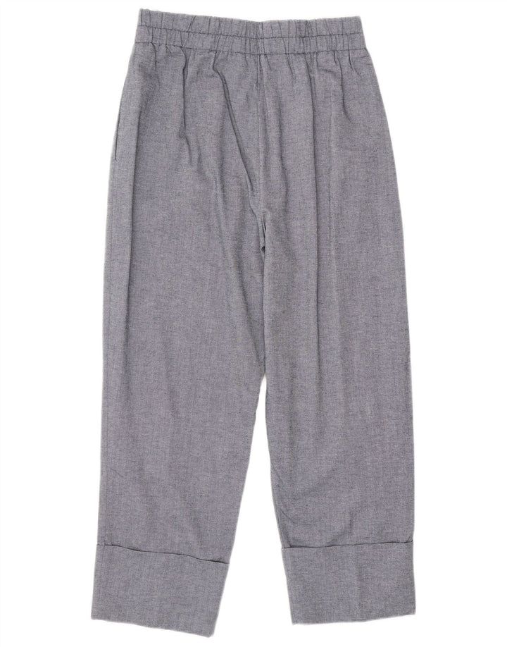 Gerade Chino-Hose für Damen von ZARA, Größe M, W28, L25, Blau, Baumwolle