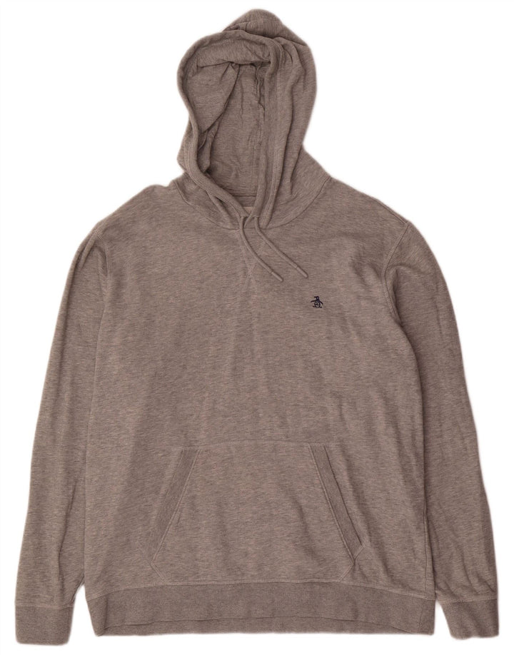PINGUIN Herren Kapuzenpullover XL Grau Baumwolle