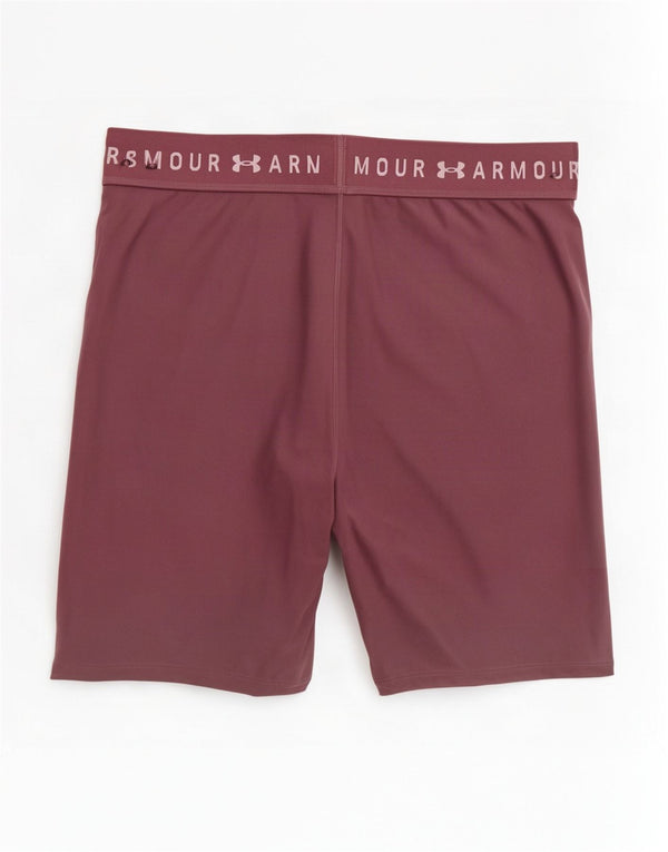 Under Armour Damen Graphic Sport Shorts UK 20 2XL Burgund Polyester