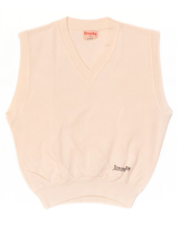 Fruit Of The Loom Herren-Weste-Tanktop aus mittelweißer Baumwolle