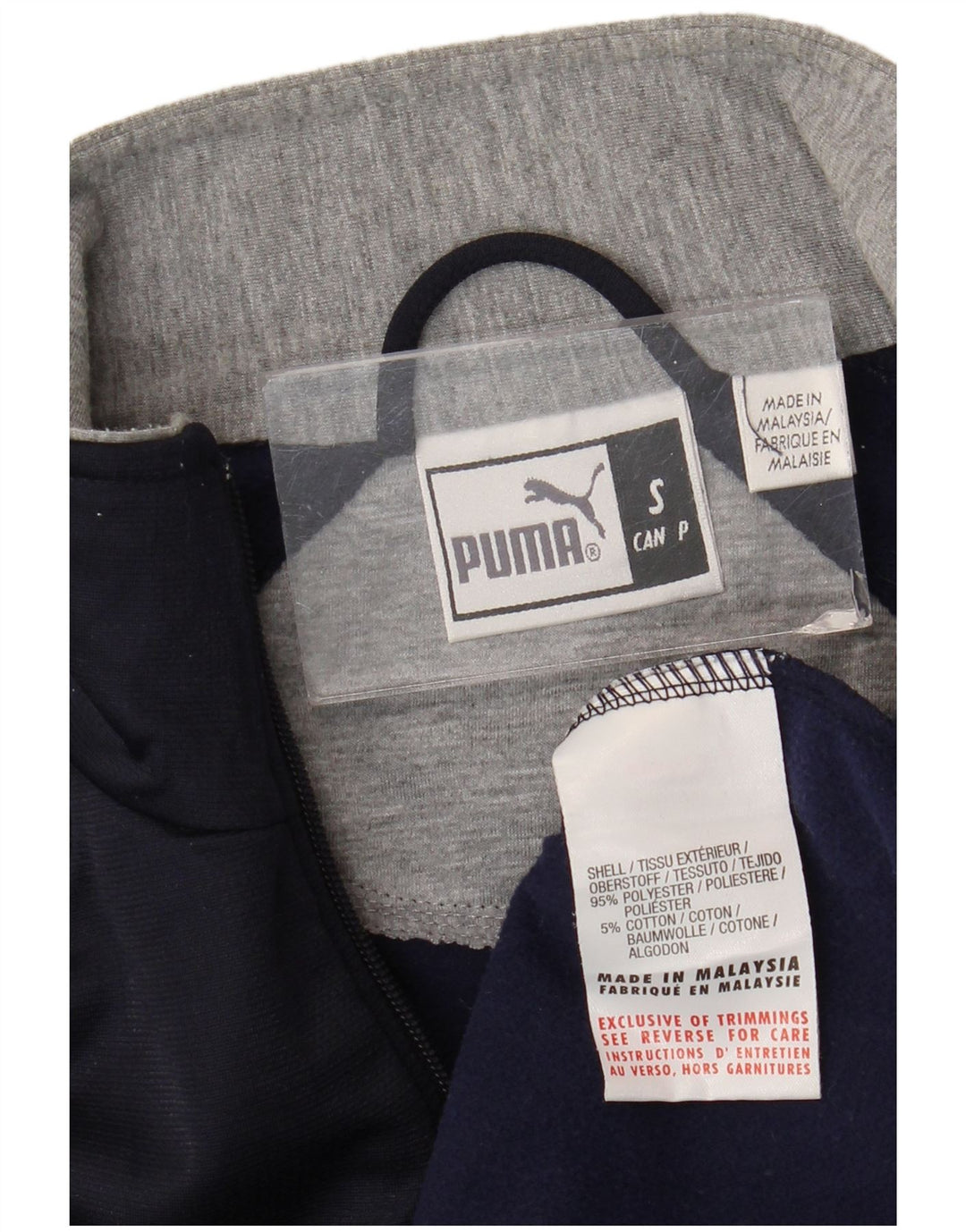 Puma Herren-Trainingsanzug-Top-Jacke, klein, marineblau, Polyester
