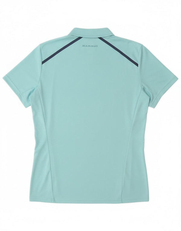 Mammut Herren Polartec Zip Neck T-Shirt Top Large Blau Polyester