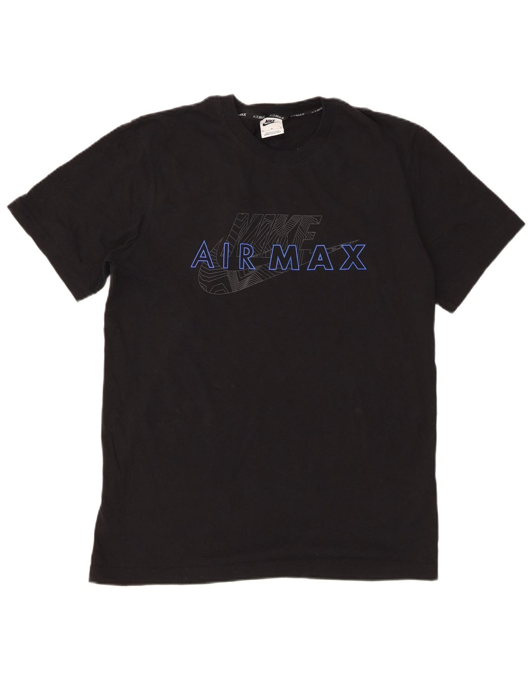 Nike Herren-T-Shirt mit Grafik, mittelgroß, schwarze Baumwolle