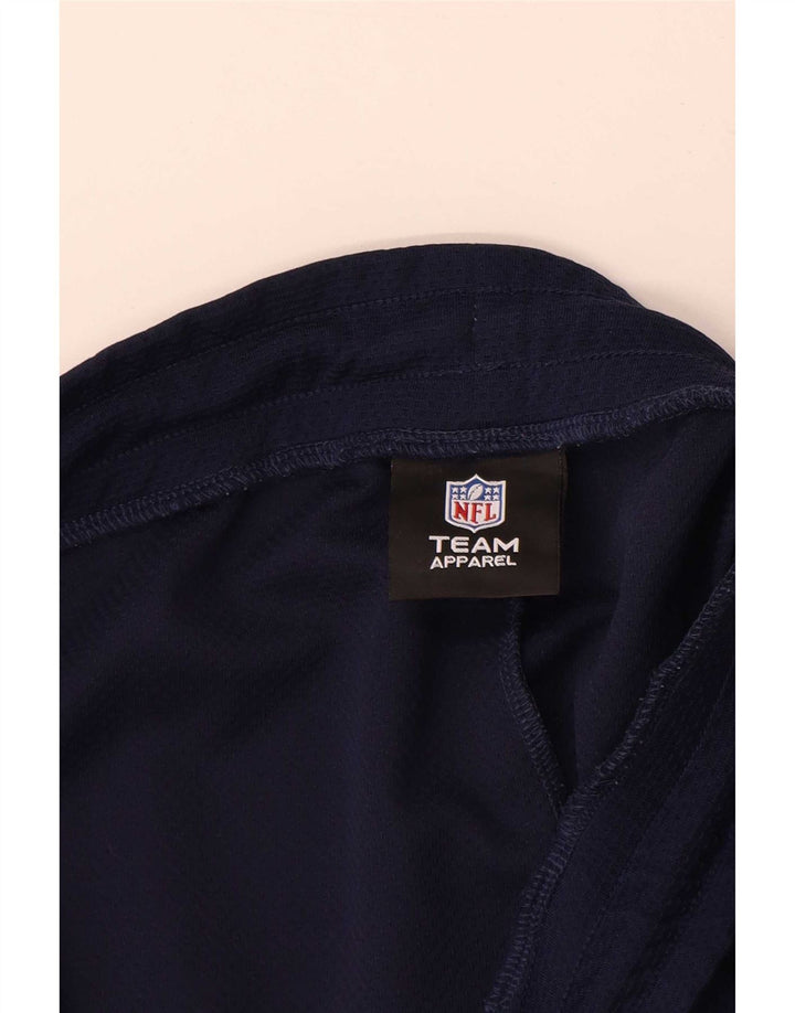 NFL Herren-Sportshorts mit Grafik, mittelgroß, Marineblau, Farbblock