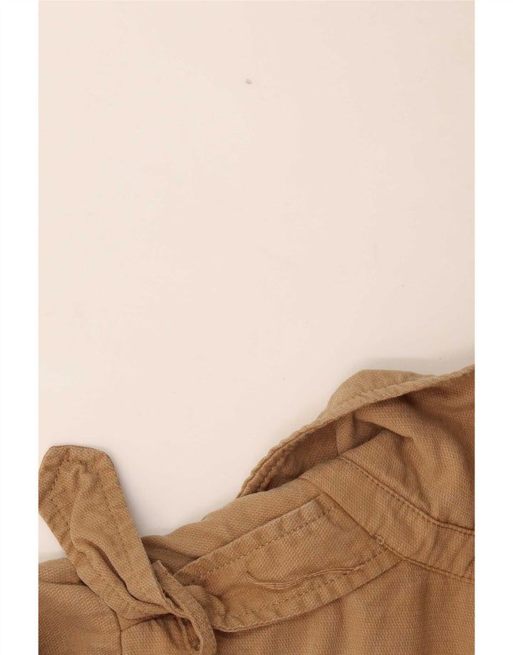 Offene, übergroße Militärjacke für Damen von Zara, UK 10, Small, Beige, Lyocell