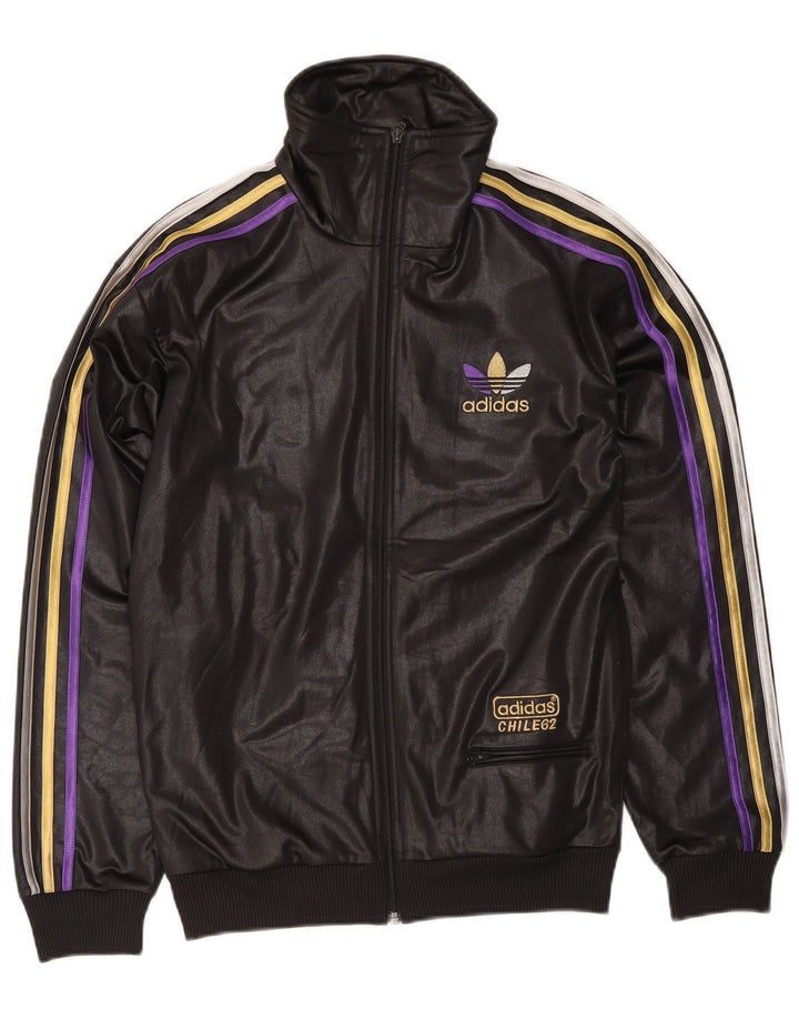 Adidas Herren-Trainingsanzug mit grafischem Oberteil, Größe S, Schwarz, Polyester
