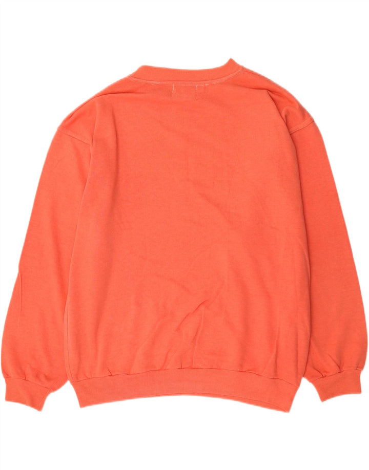 Vingar Herren-Sweatshirt mit Grafik, groß, orange, Baumwolle