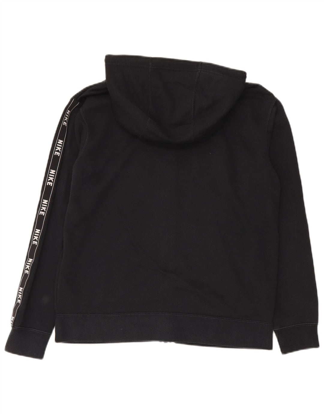 Nike Herren-Kapuzenpullover mit grafischem Reißverschluss, Größe S, Schwarz, Baumwolle