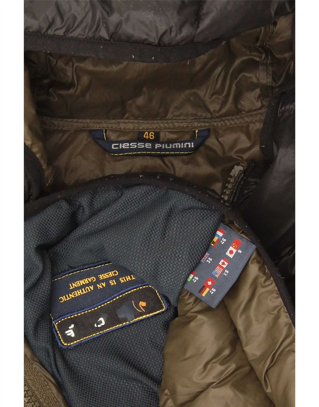 Ciesse Piumini Herren-Jacke mit Kapuze, gepolstert, Größe 36, Schwarz