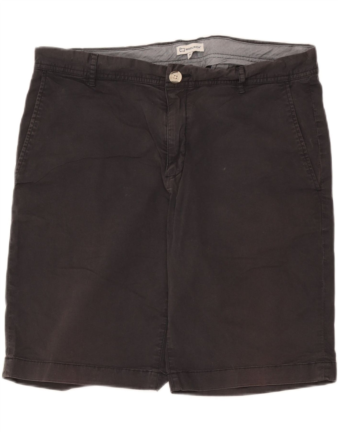 Woolrich Herren-Chinoshorts W36, große schwarze Baumwolle