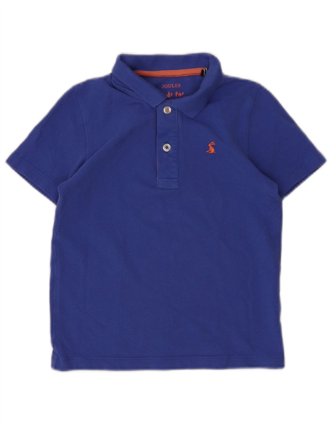 JOULES Jungen-Poloshirt, 7–8 Jahre, blaue Baumwolle