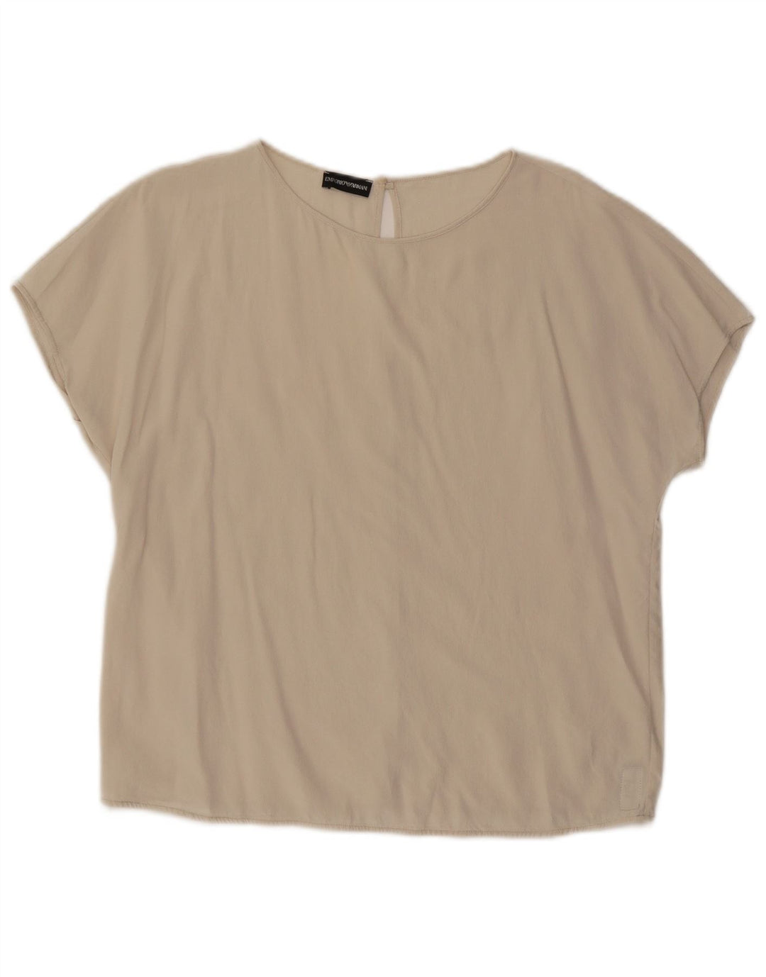 Emporio Armani Damen Bluse Top UK 14 Large Off White