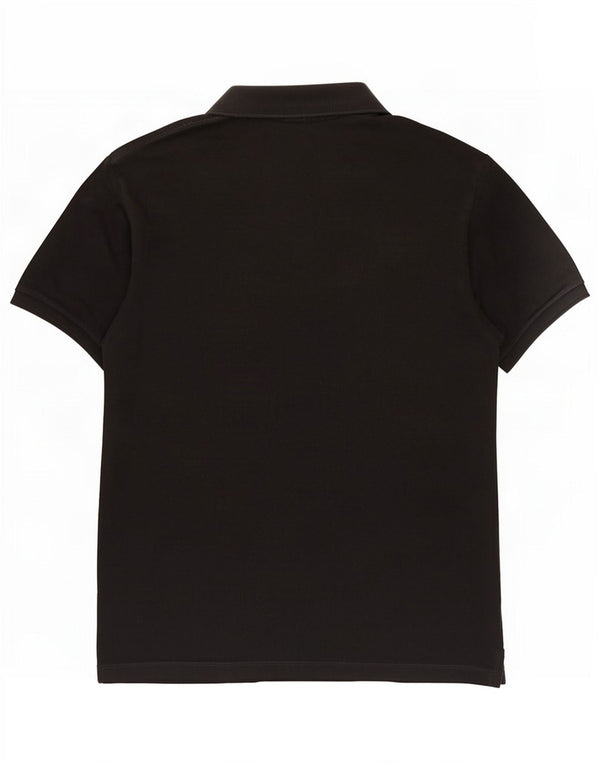 Lacoste Herren Slim Fit Poloshirt Größe 7 2XL Schwarze Baumwolle