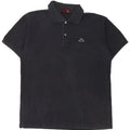 Kappa Herren-Poloshirt, groß, schwarze Baumwolle