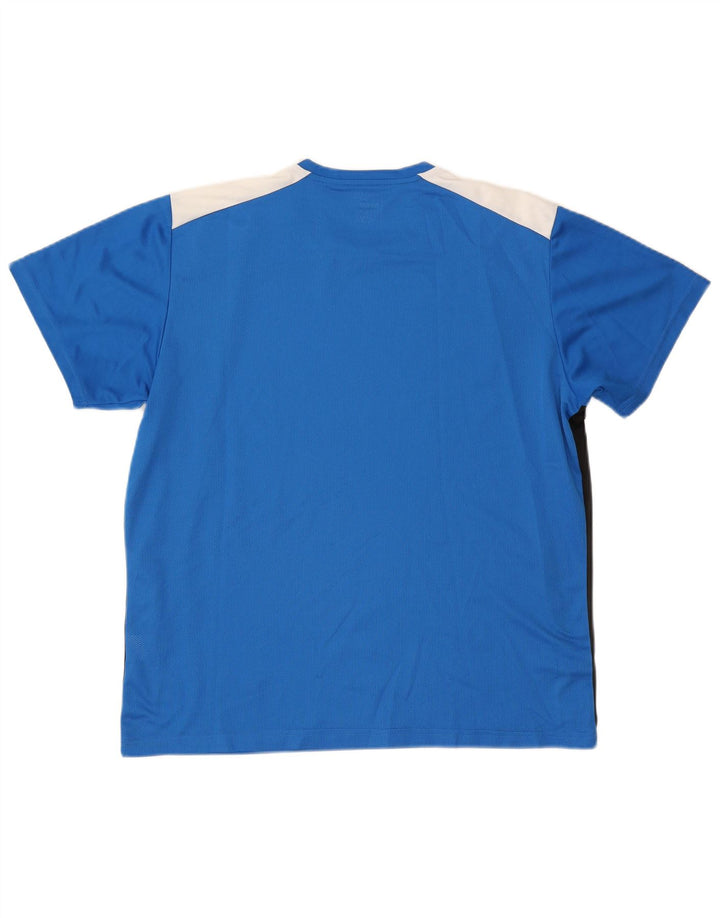 Puma Herren T-Shirt Top XL Blau Colourblock