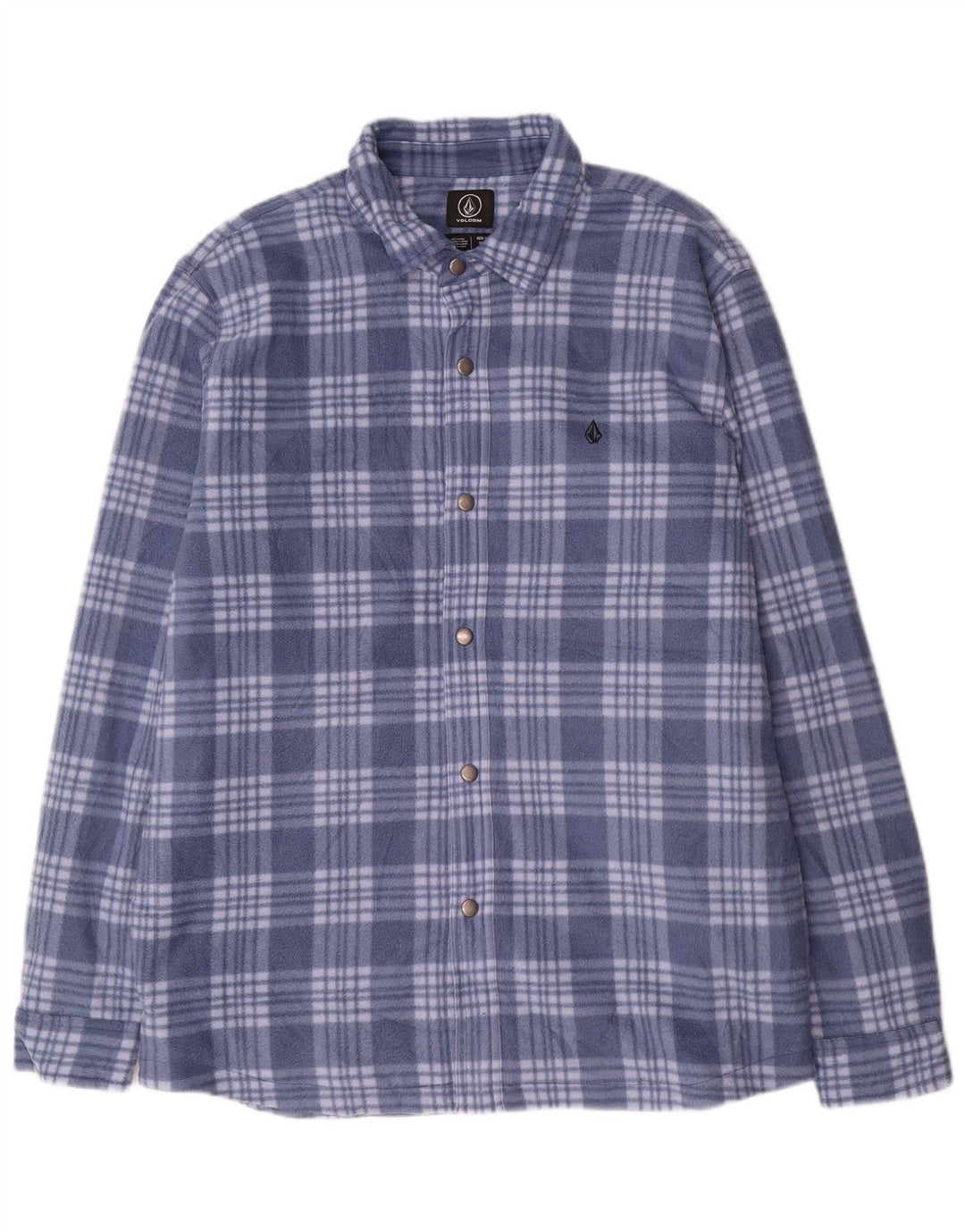 Volcom Herren Lumberjack Fleece Shirt XL Blau kariert Polyester