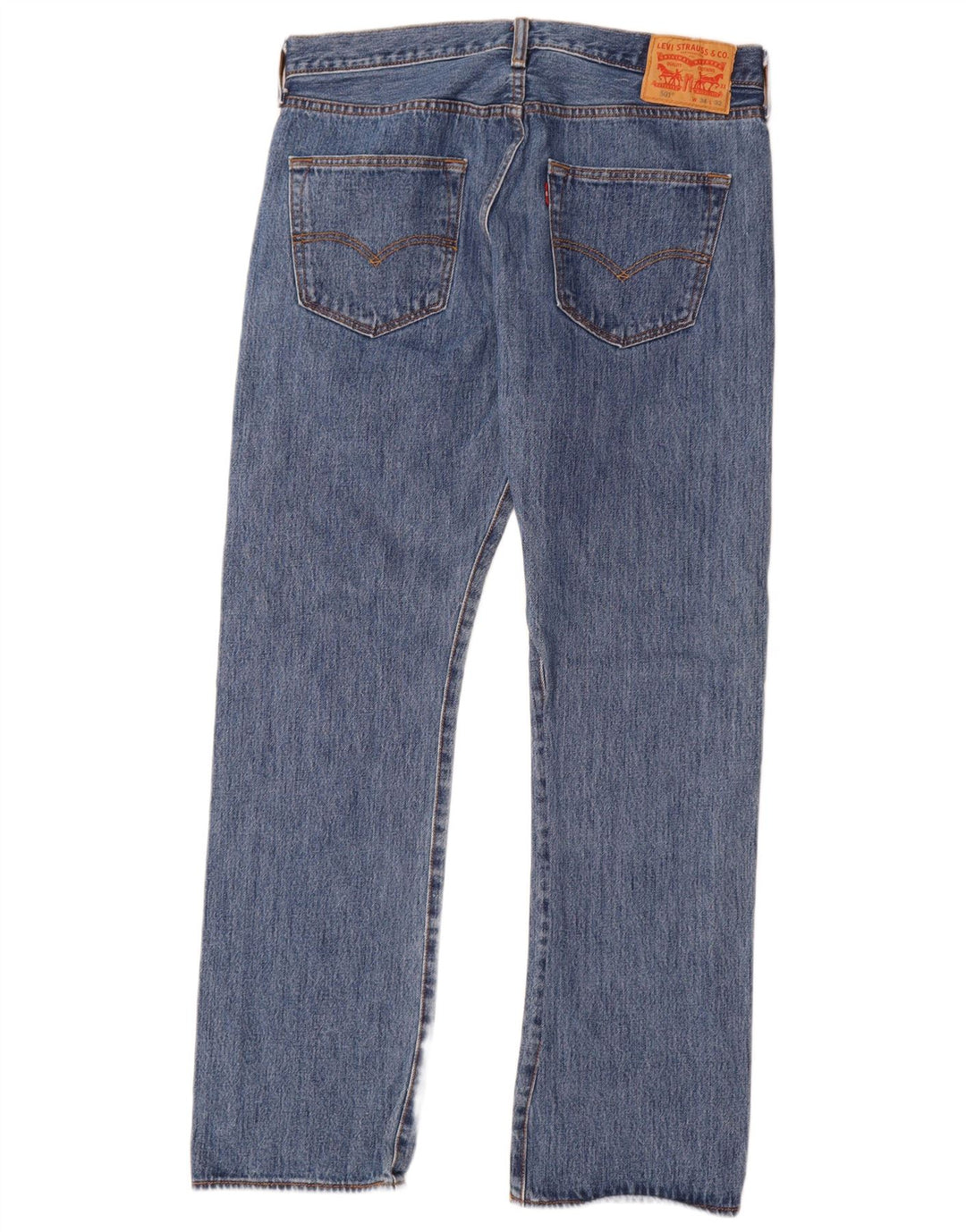 Levi's Herren 501 Straight Jeans W34 L32 Blaue Baumwolle