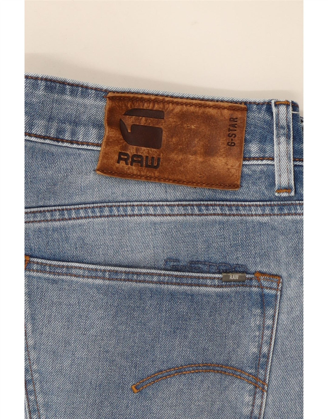 G-STAR Mens 3301 Slim Jeans W30 L36 Blue Cotton Vintage G-Star and Second-Hand G-Star from Messina Hembry 