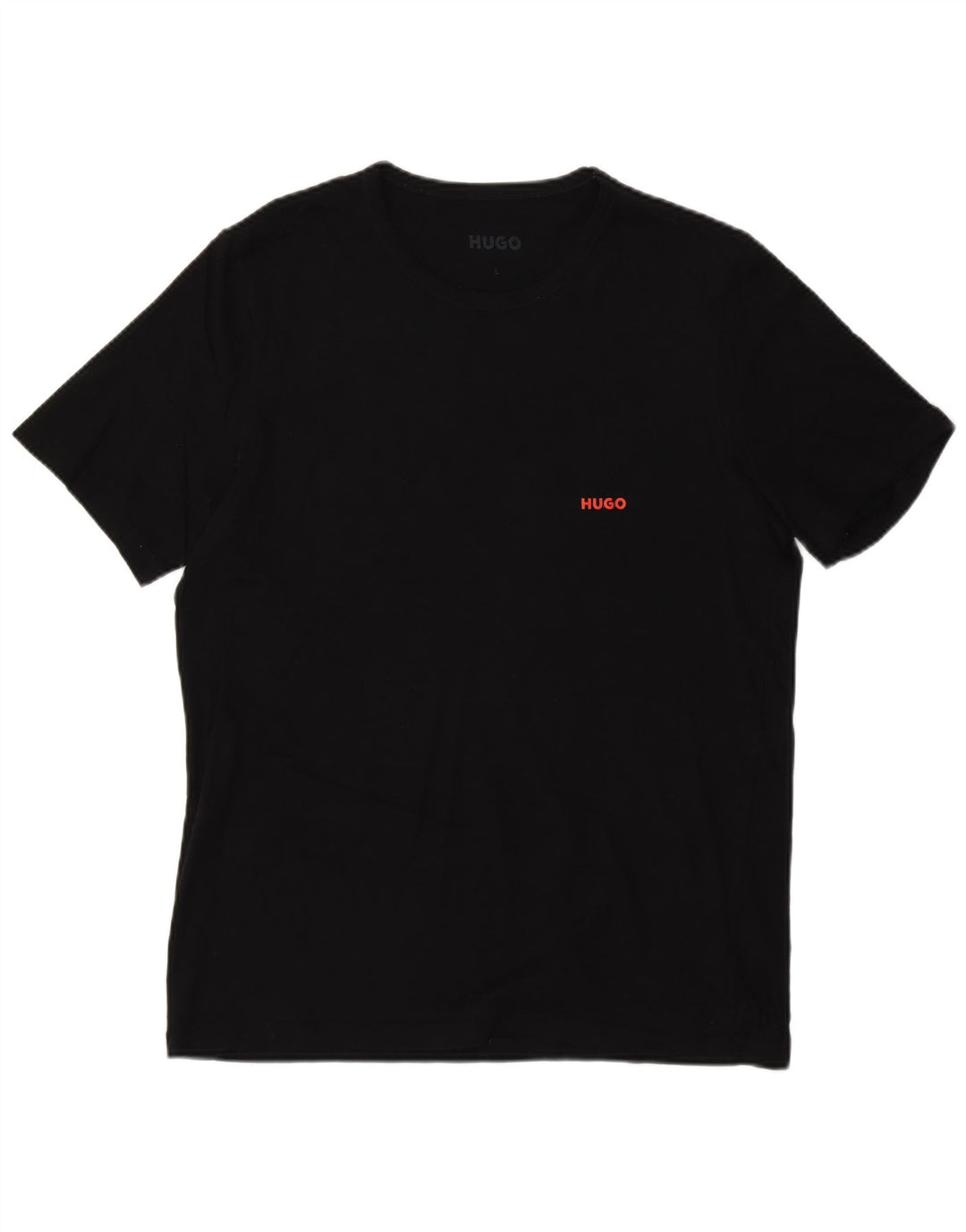 Hugo Boss Herren T-Shirt Top Large Schwarz Baumwolle