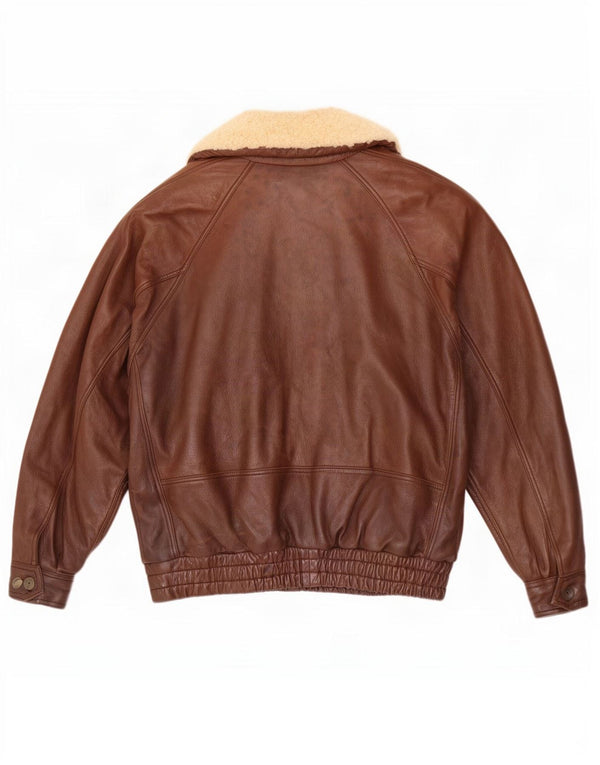 Marcos Herren Lederjacke UK 42 XL Braun