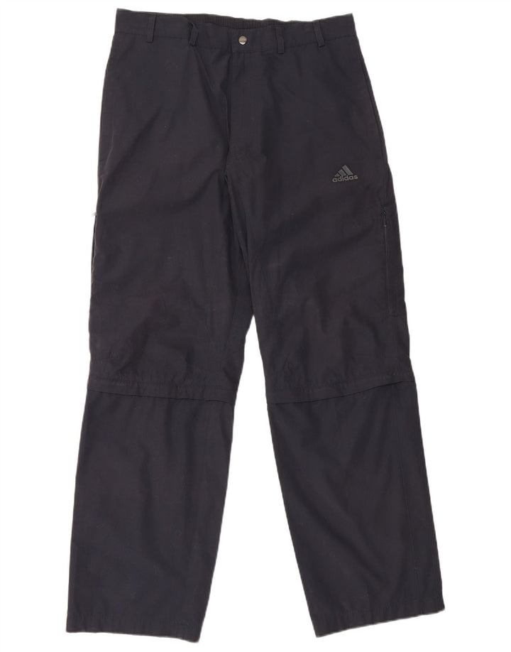 Adidas Herren Straight Cargo Hose Medium W32 L31 Marineblau Polyester