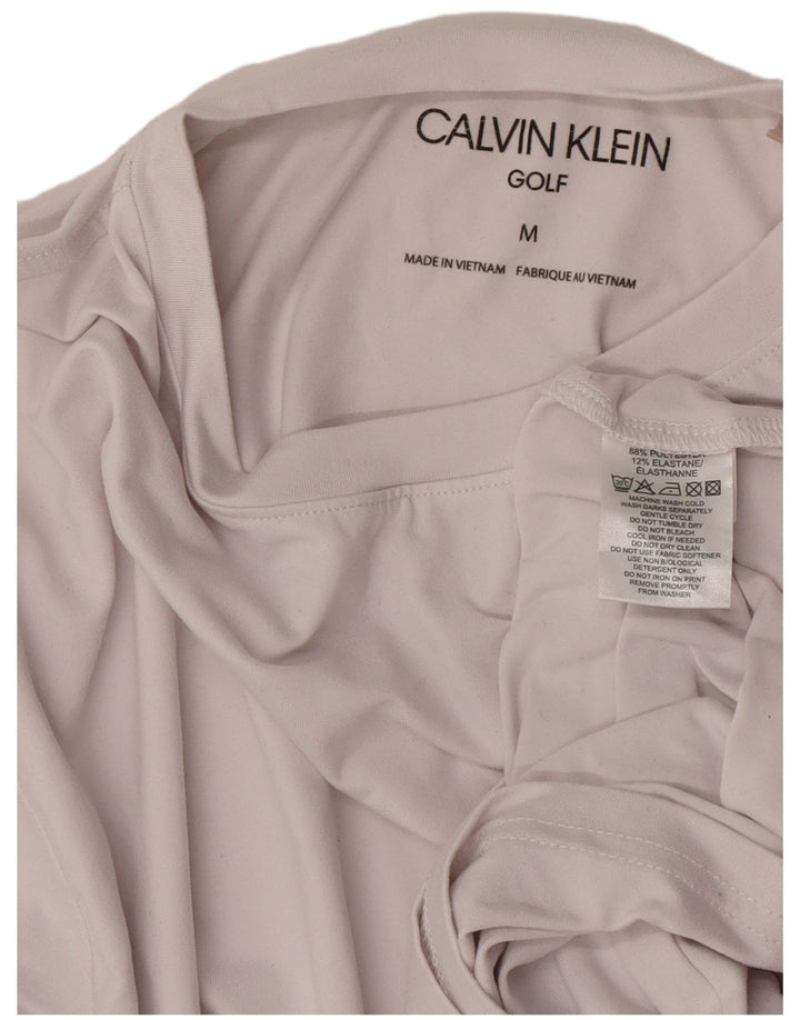 Calvin Klein Herren Golf-T-Shirt aus mittelgrauer Baumwolle