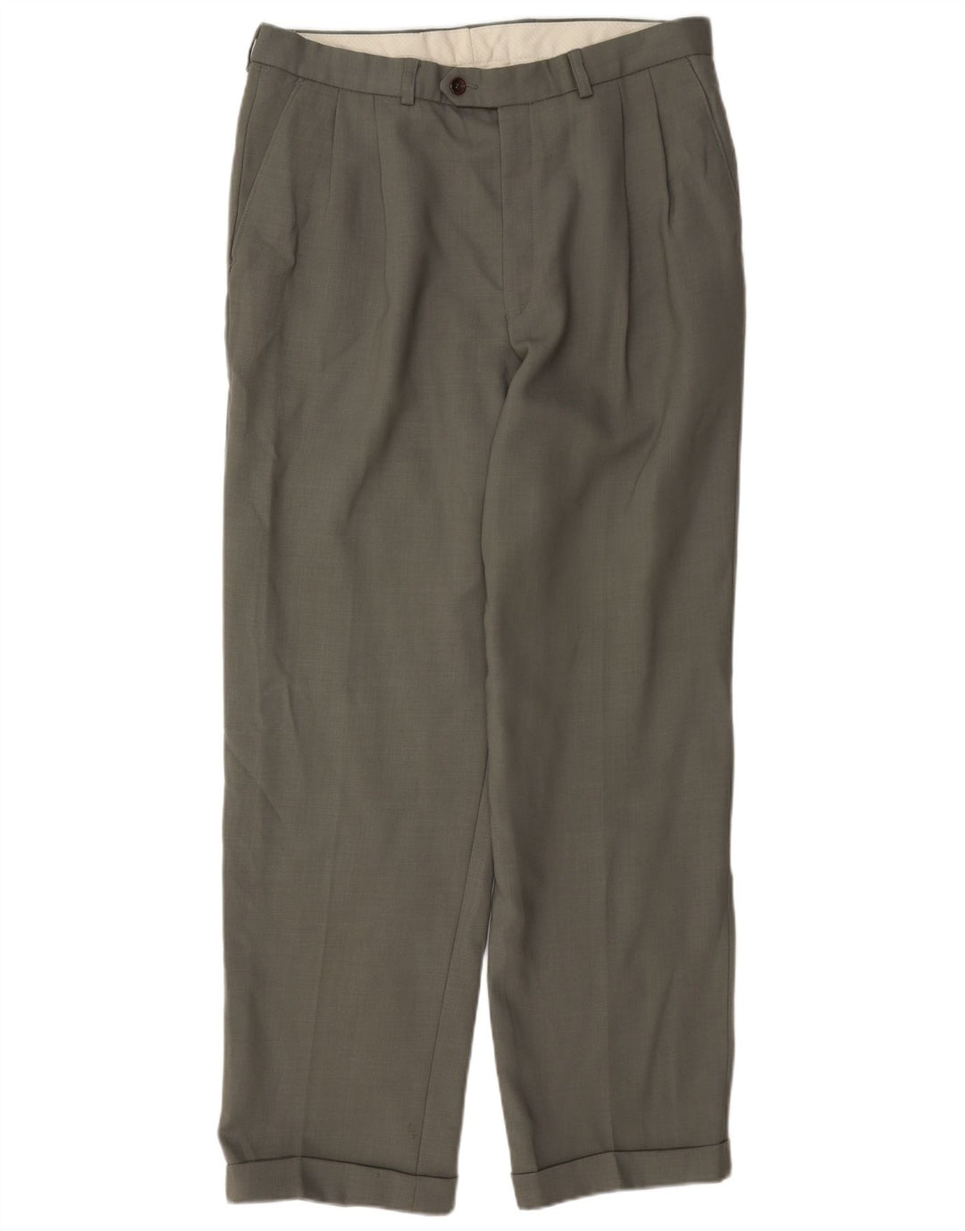 Marks & Spencer Herren St. Michael Pegged Anzughose W34 L31 Graue Wolle