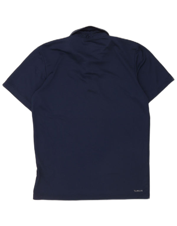 Adidas Herren Climalite Poloshirt Small Marineblau Polyester