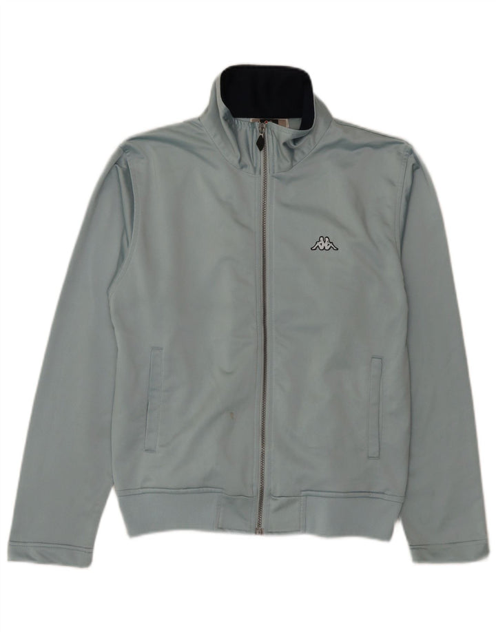 Kappa Mädchen-Trainingsanzug-Top-Jacke, 9–10 Jahre, groß, blaues Polyester