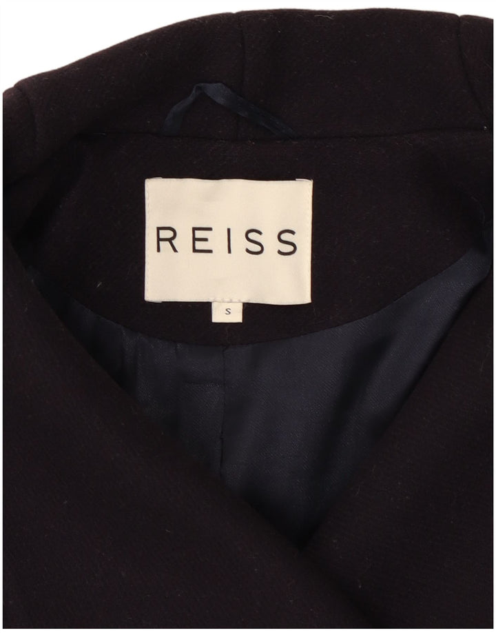 Reiss Damenmantel UK 10 Small Lila Wolle