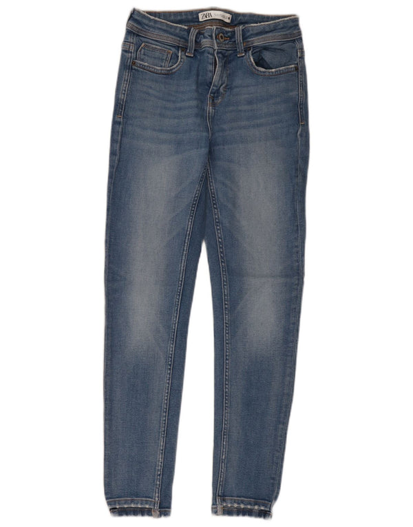 Zara Damen Skinny Jeans EU 36 XS W26 L28 Blau