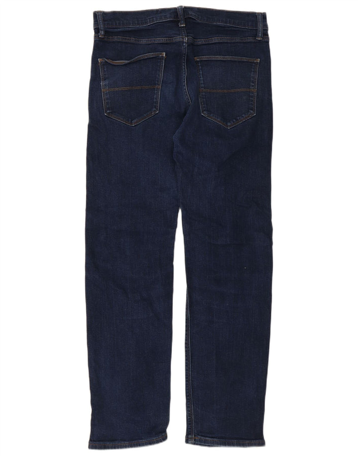 Marks & Spencer Herren Straight Jeans W32 L31 Marineblaue Baumwolle
