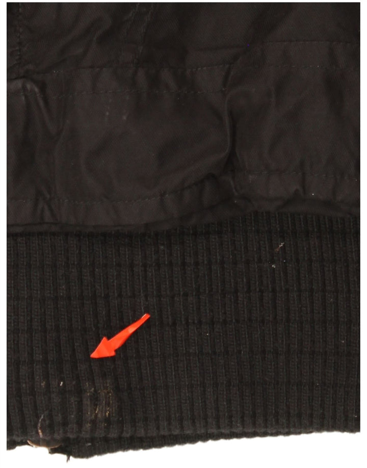 KHUJO Damen-Parkajacke mit Kapuze, UK 12, Mittelschwarz, Polyester