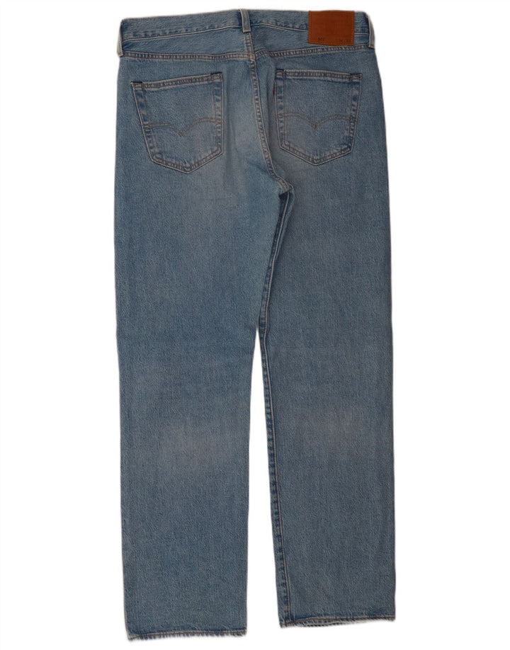Levi's Herren 501 Straight Jeans W34 L32 Blaue Baumwolle