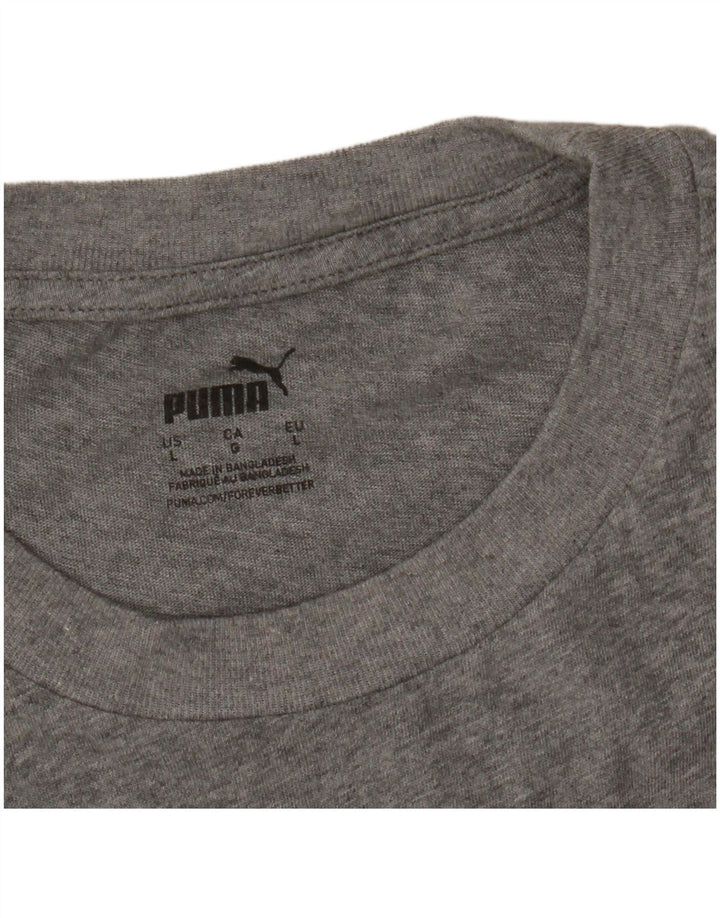 PUMA Herren Graphic T-Shirt Top Large Grau