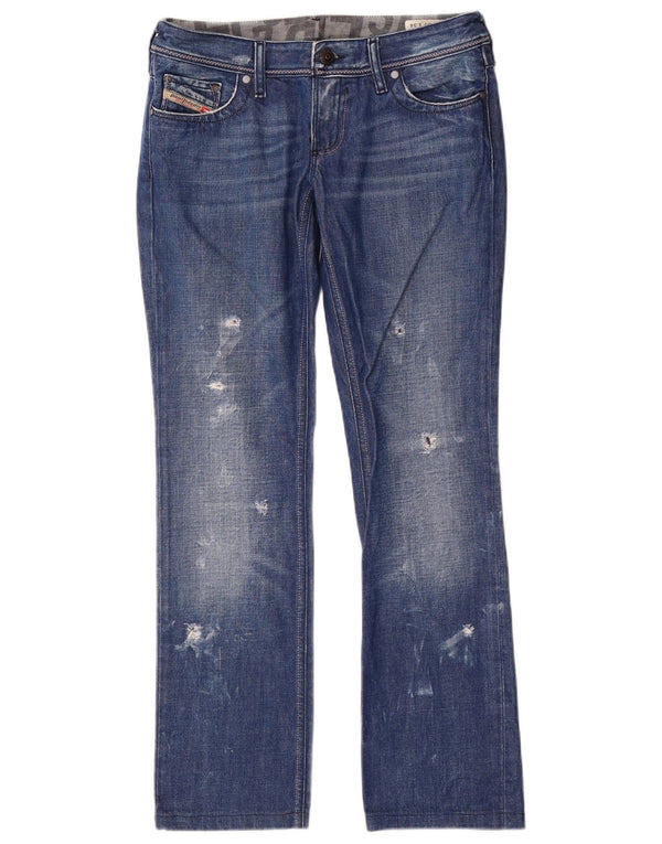 Diesel Damen Lowky Distressed Slim Jeans W29 L30 Blaue Baumwolle