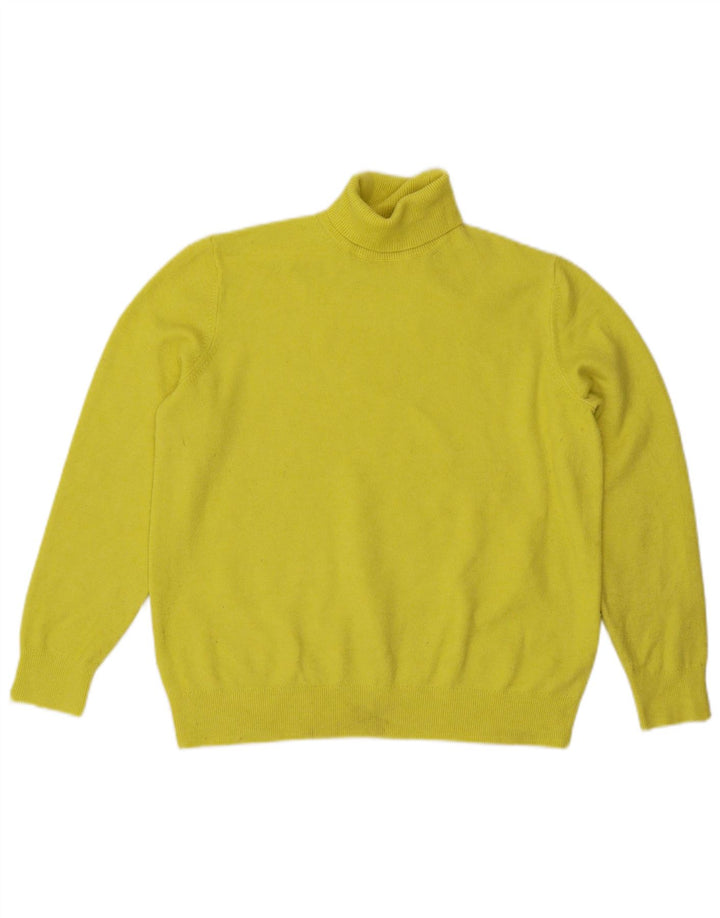 Marks & Spencer Damen-Pullover mit Rollkragen, Gr. 14, Mittelgelb