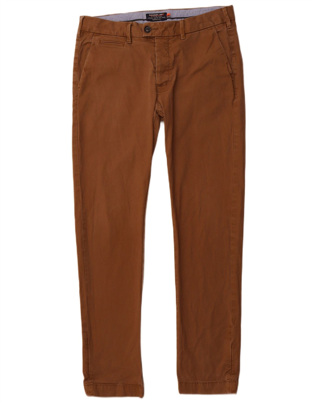 SUPERDRY Slim Chino-Hose für Herren, Größe M, W32, L31, Braun, Baumwolle