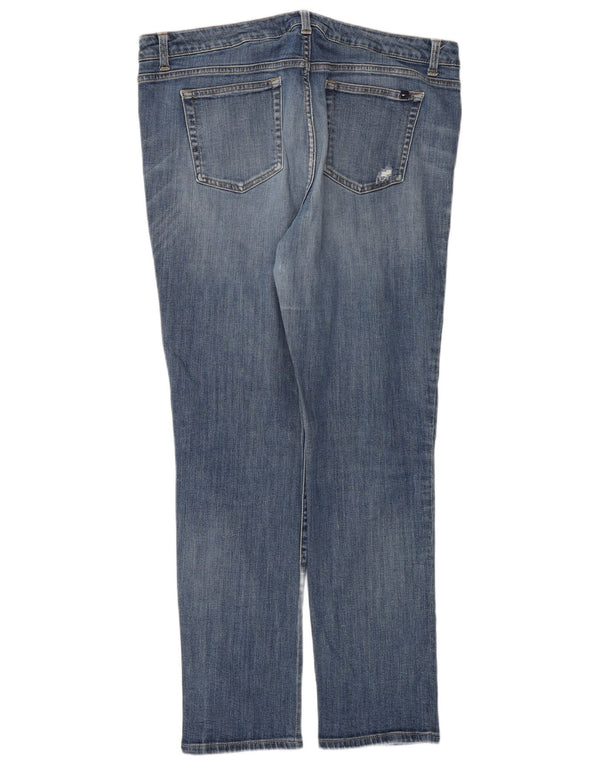 Tommy Hilfiger Damen Distressed Slim Jeans W36 L31 Blaue Baumwolle