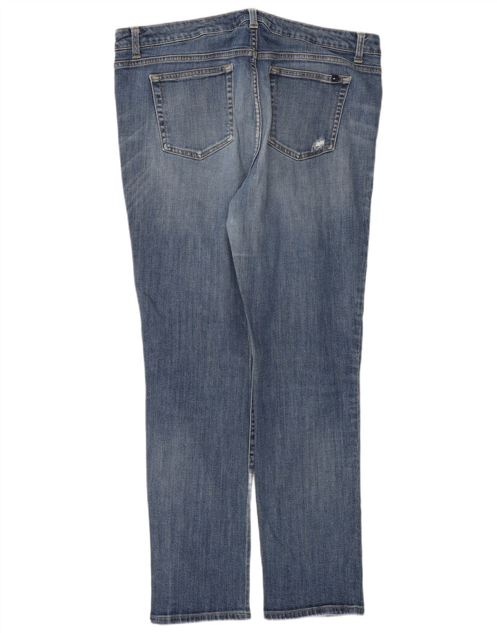 Tommy Hilfiger Damen Distressed Slim Jeans W36 L31 Blaue Baumwolle