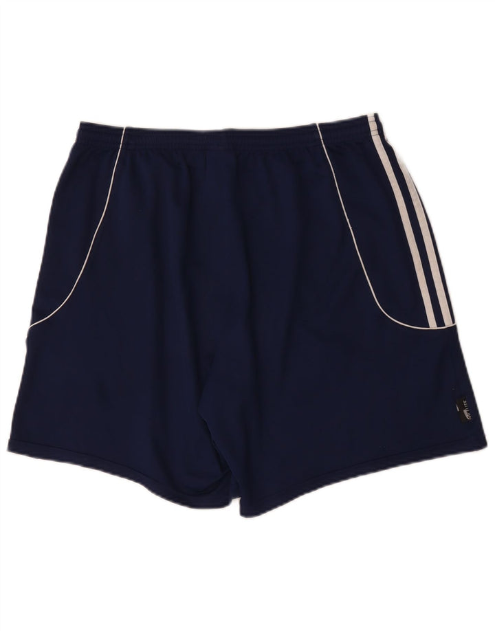 Adidas Damen Climalite Sport Shorts UK 14 Large Marineblau Polyester