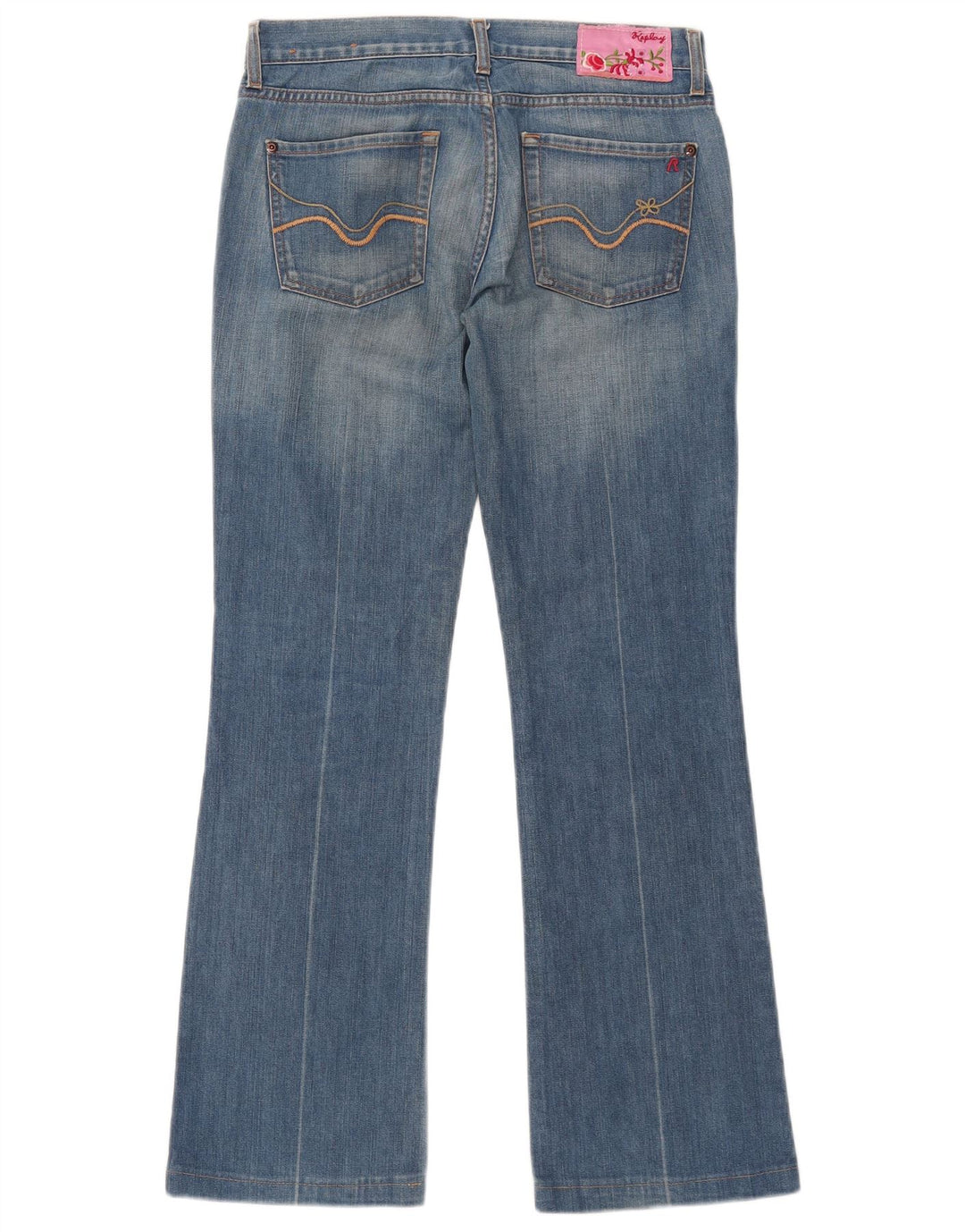 Replay Damen Bootcut Jeans W27 L30 Blaue Baumwolle