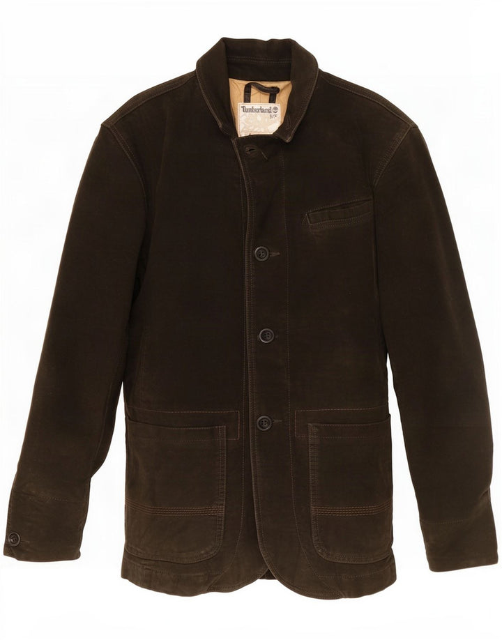Timberland Herren Windjacke UK 36 Small Khaki Baumwolle