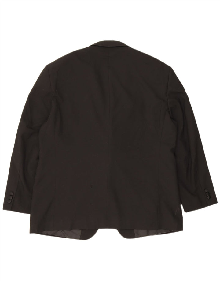 Marks & Spencer Herren-Blazer mit 2 Knöpfen, UK 44, XL, Schwarz, Polyester