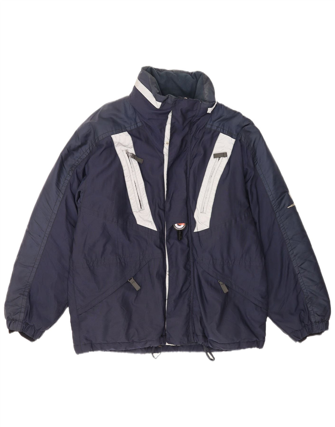 Belfe & Herren Skijacke IT 48 Medium Navy Blue Colourblock Polyamid